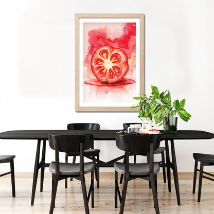 Tomato Burst Wall Frame