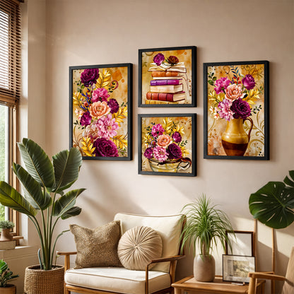 Golden Blossom Collection Set of 4