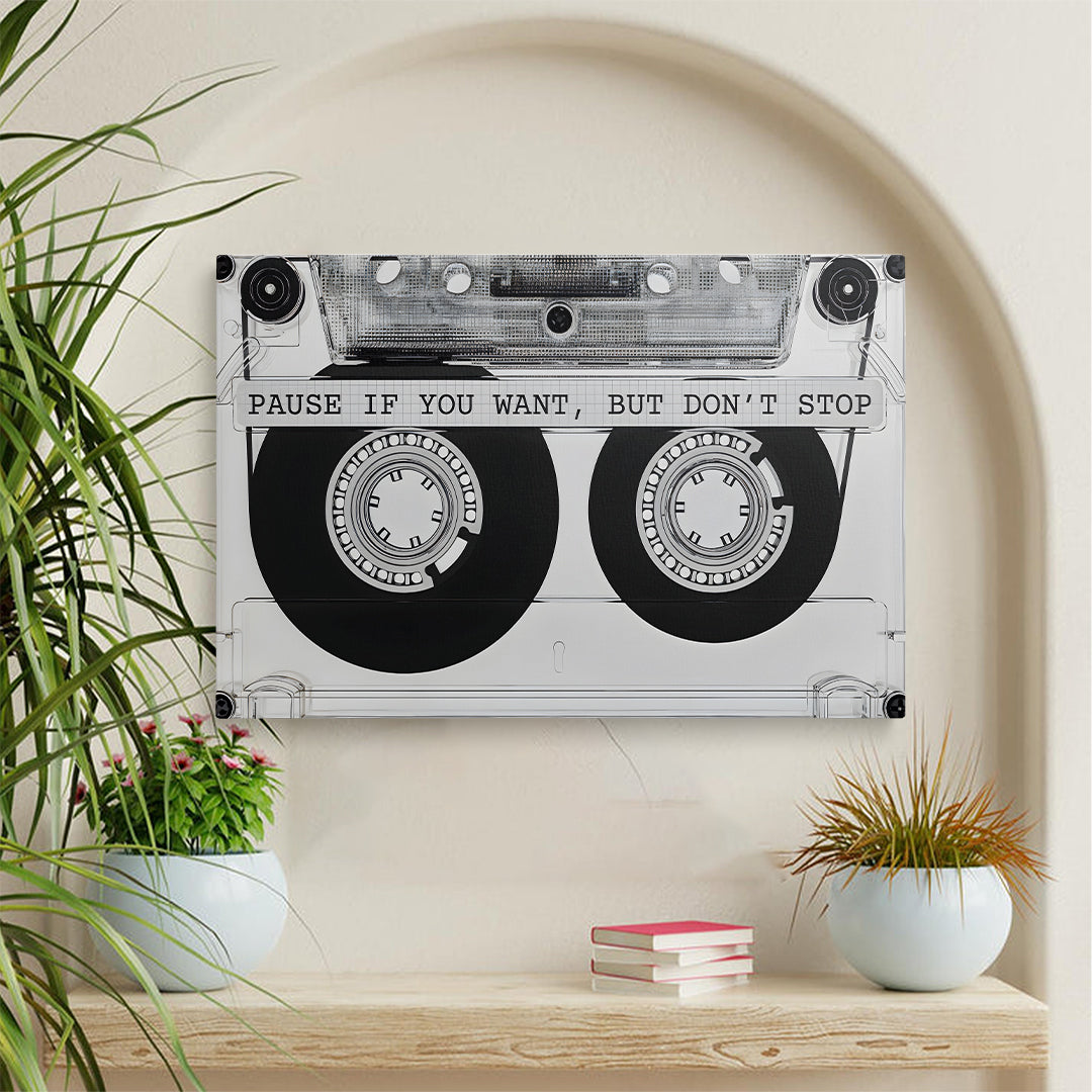Vintage Audio Tape  Wall Canvas