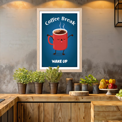 Wake-Up Coffee Wall Frame