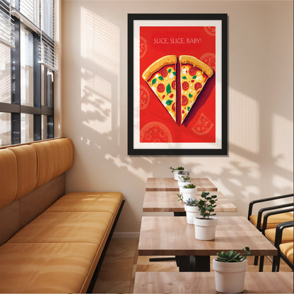 Pizza Love Wall Frame