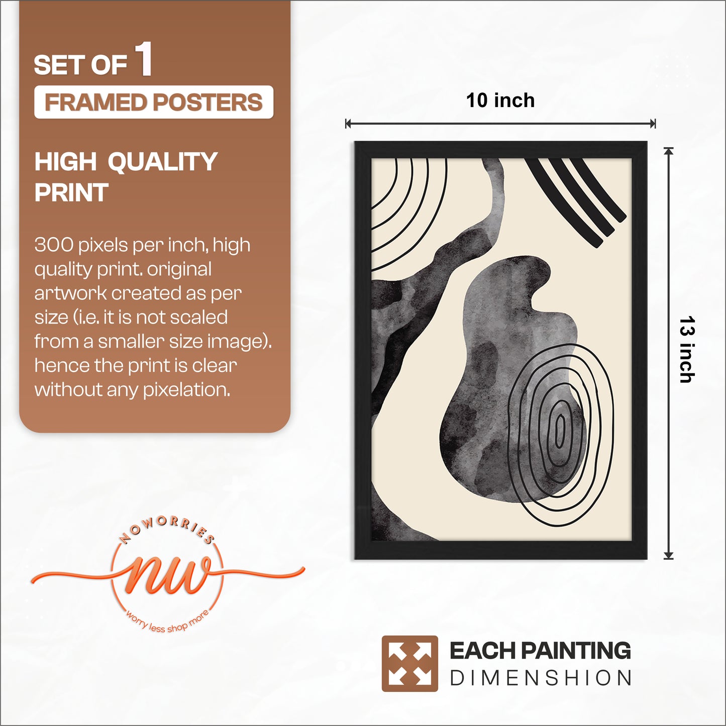 Contour Abstract Wall Frame