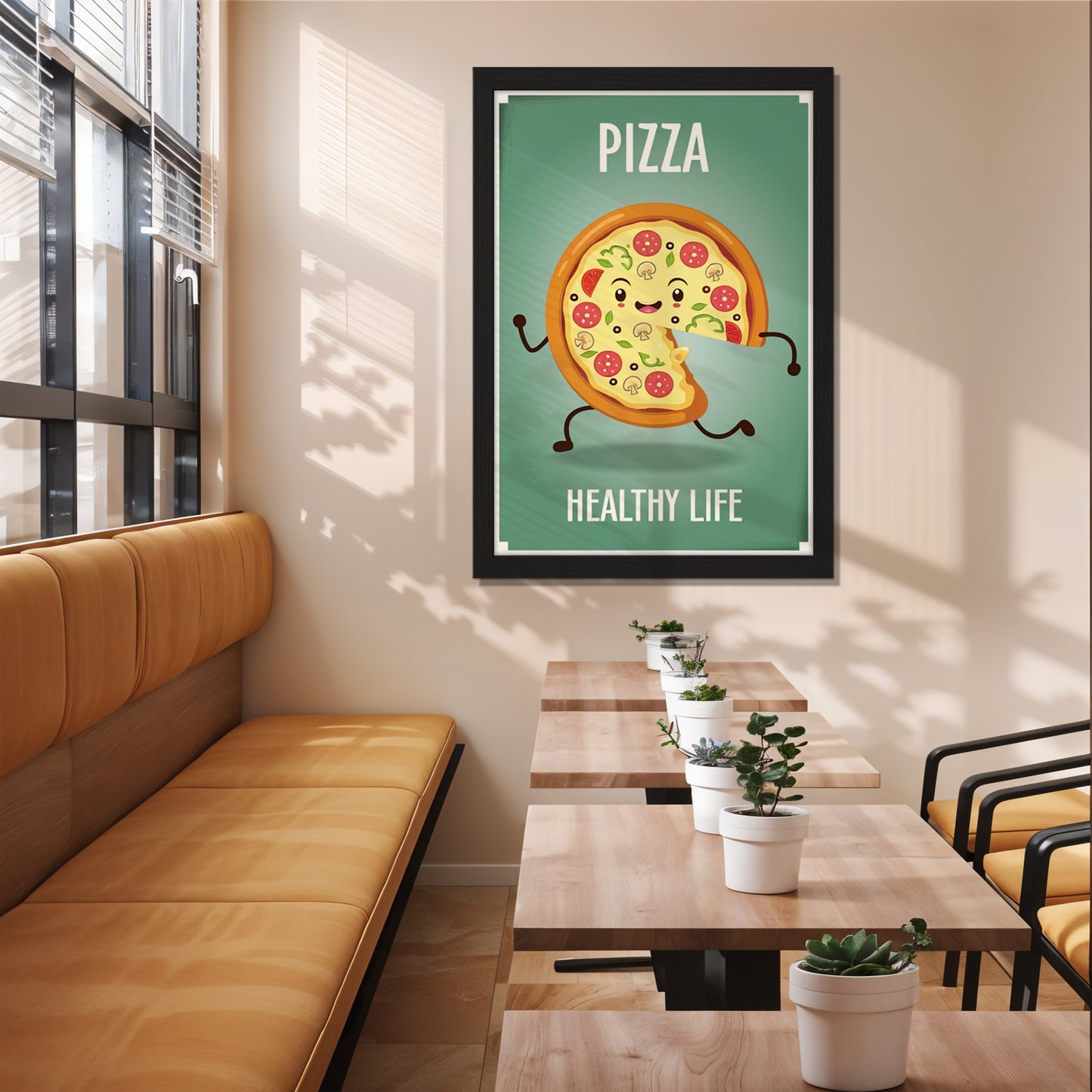 Pizza Run Wall Frame
