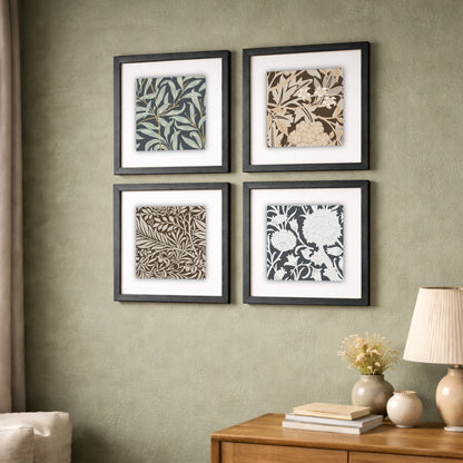 Vintage Floral Wall Frame Set of 4