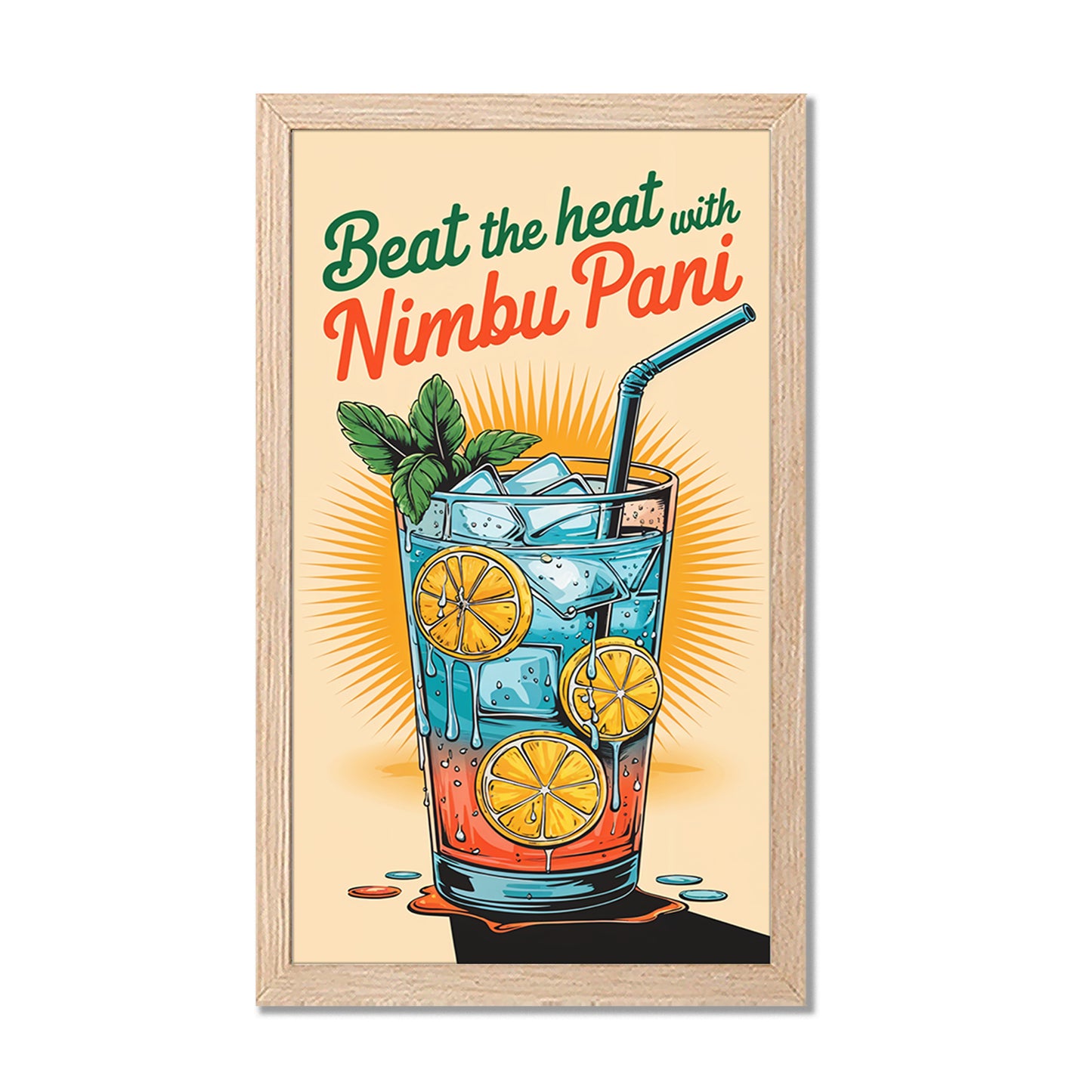 Nimbu Pani Vintage Poster