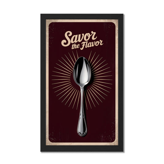 Spoon of Flavour Wall Frame