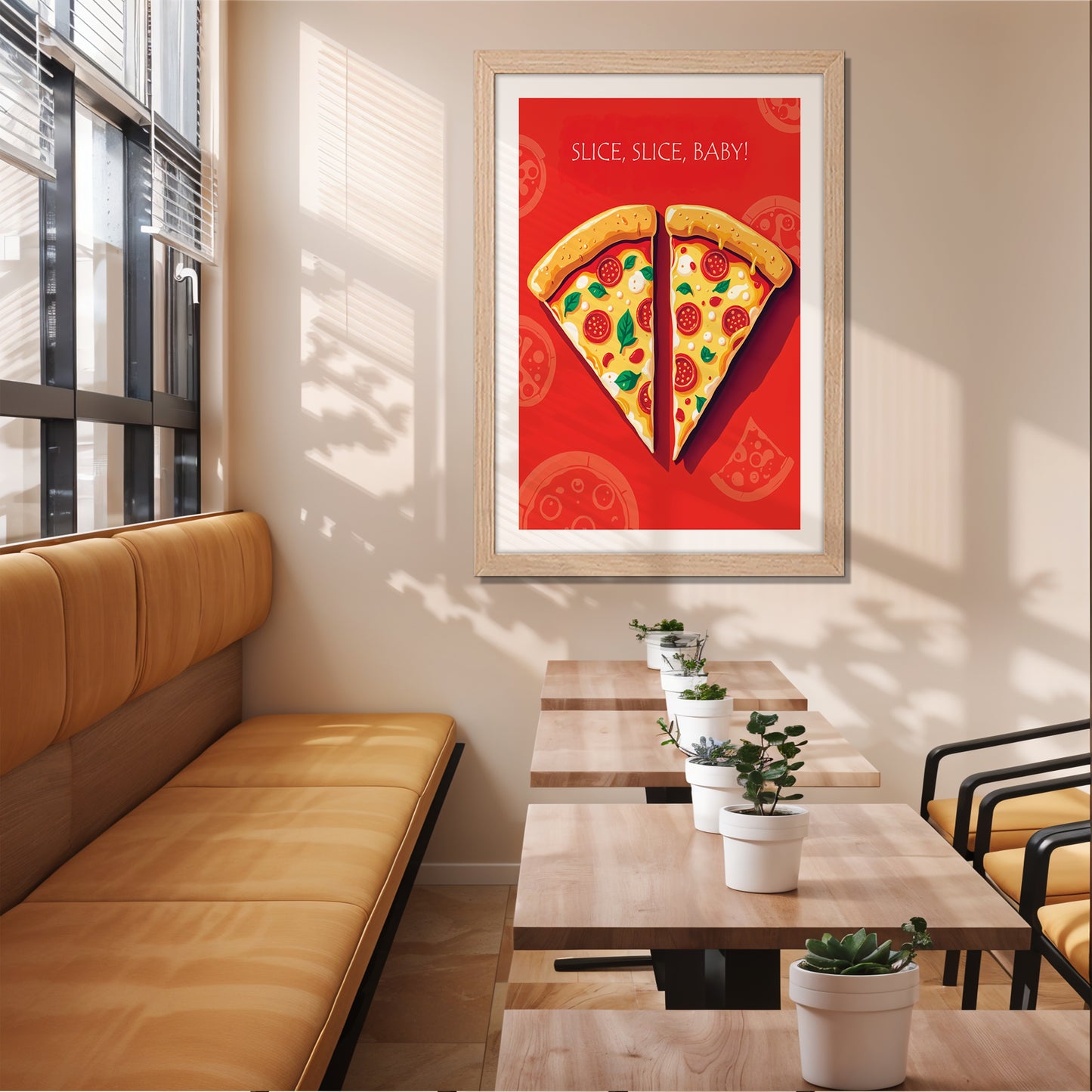 Pizza Love Wall Frame