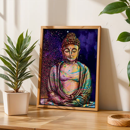 Colorful Buddha Frame