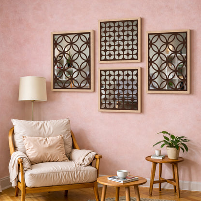 Circle Luxe Mirror Set of 4