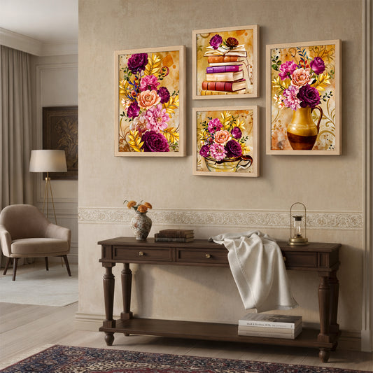 Golden Blossom Collection Set of 4