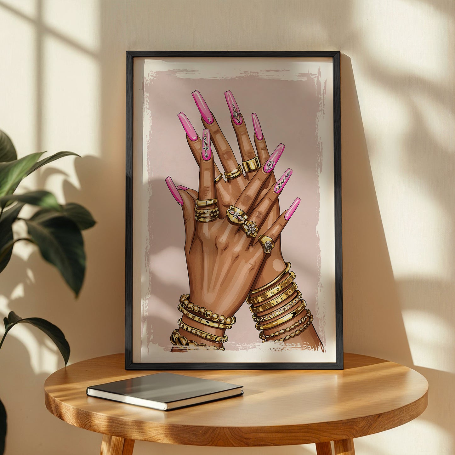 Luxury Nail Art & Jewelry Fashion Wall Print