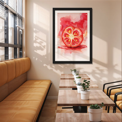 Tomato Burst Wall Frame