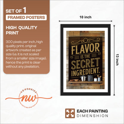 Secret Ingredient Wall Frame