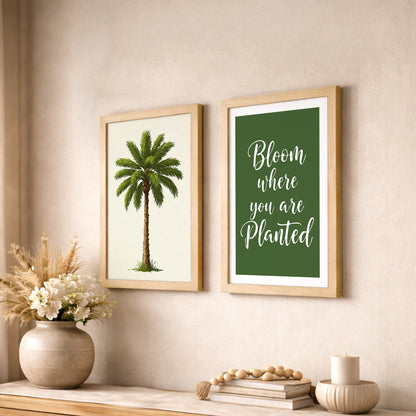 Bloom Where You Are Planted Wall Art Set of 2