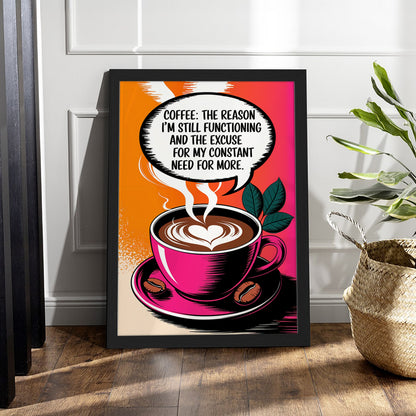 Need More Coffee Wall Frame