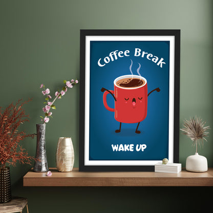 Wake-Up Coffee Wall Frame