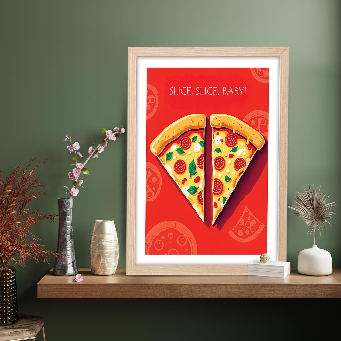 Pizza Love Wall Frame