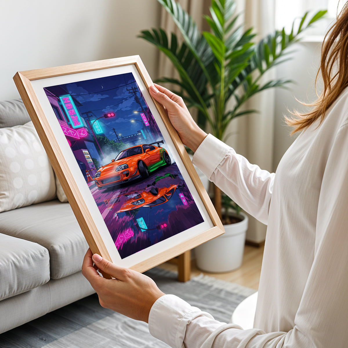 Cyberpunk Supra Wall Art