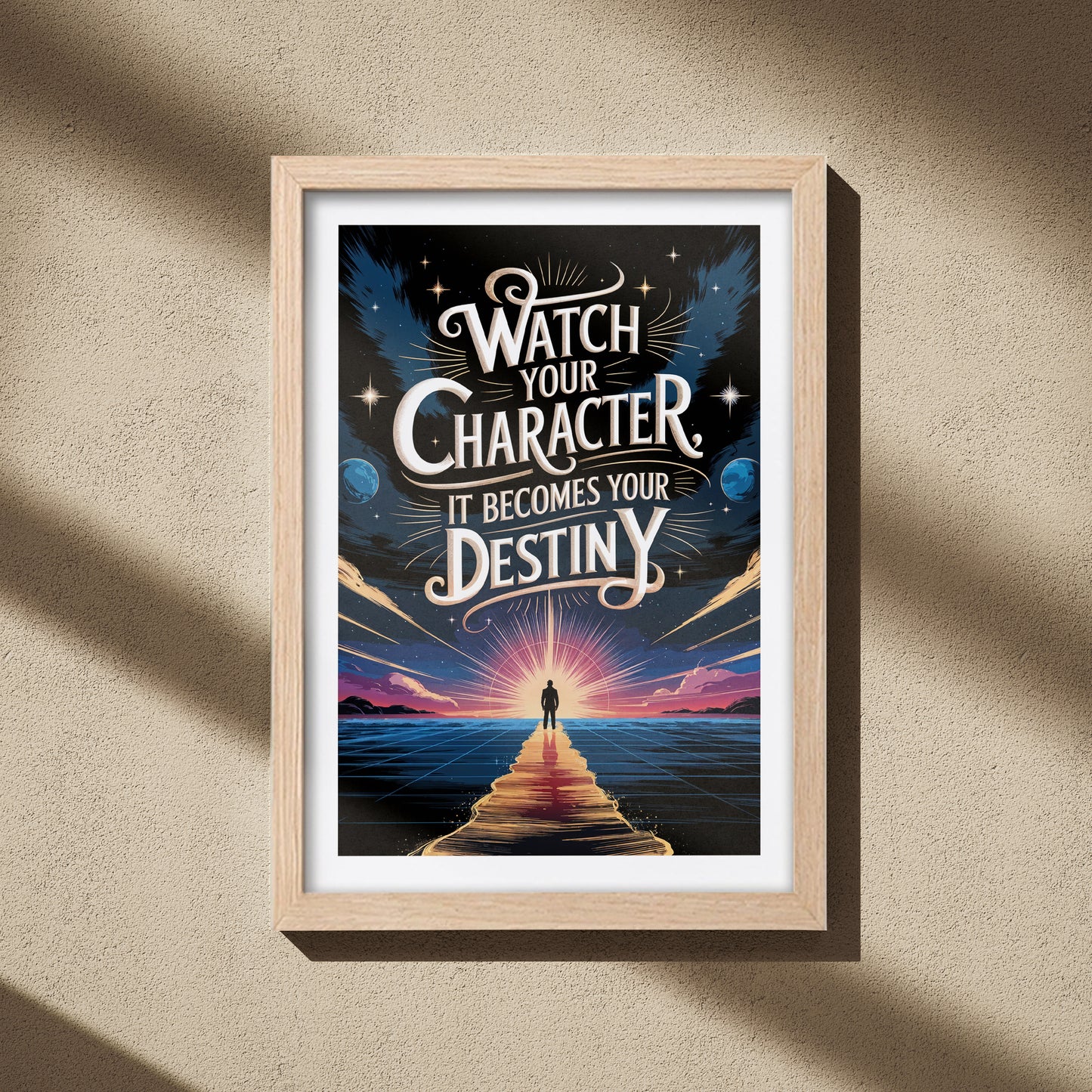 Watch Your Character Motivational Poster
