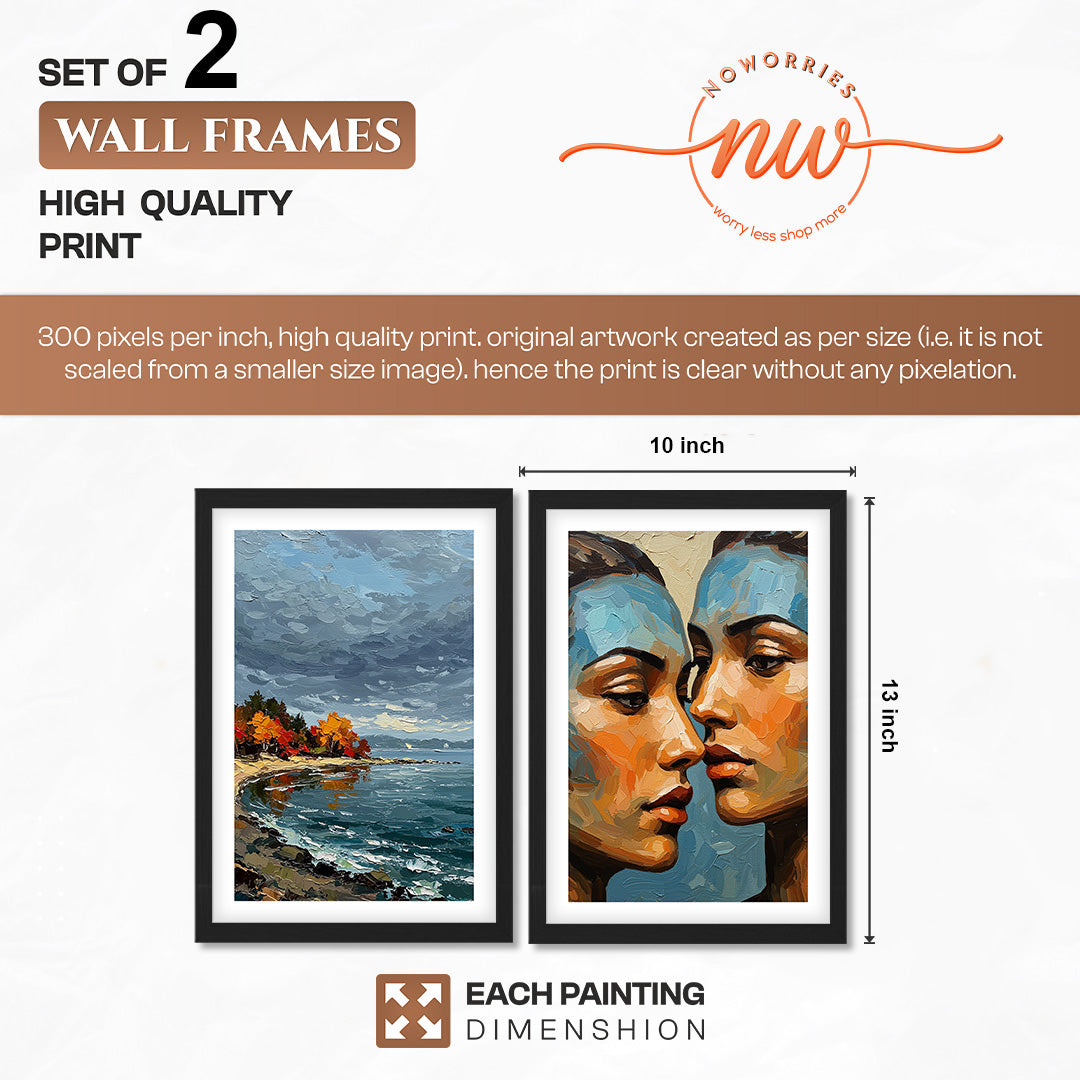 Portrait & Seascape Framed Set