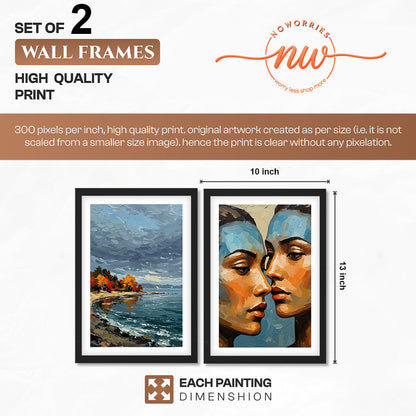 Portrait & Seascape Framed Set