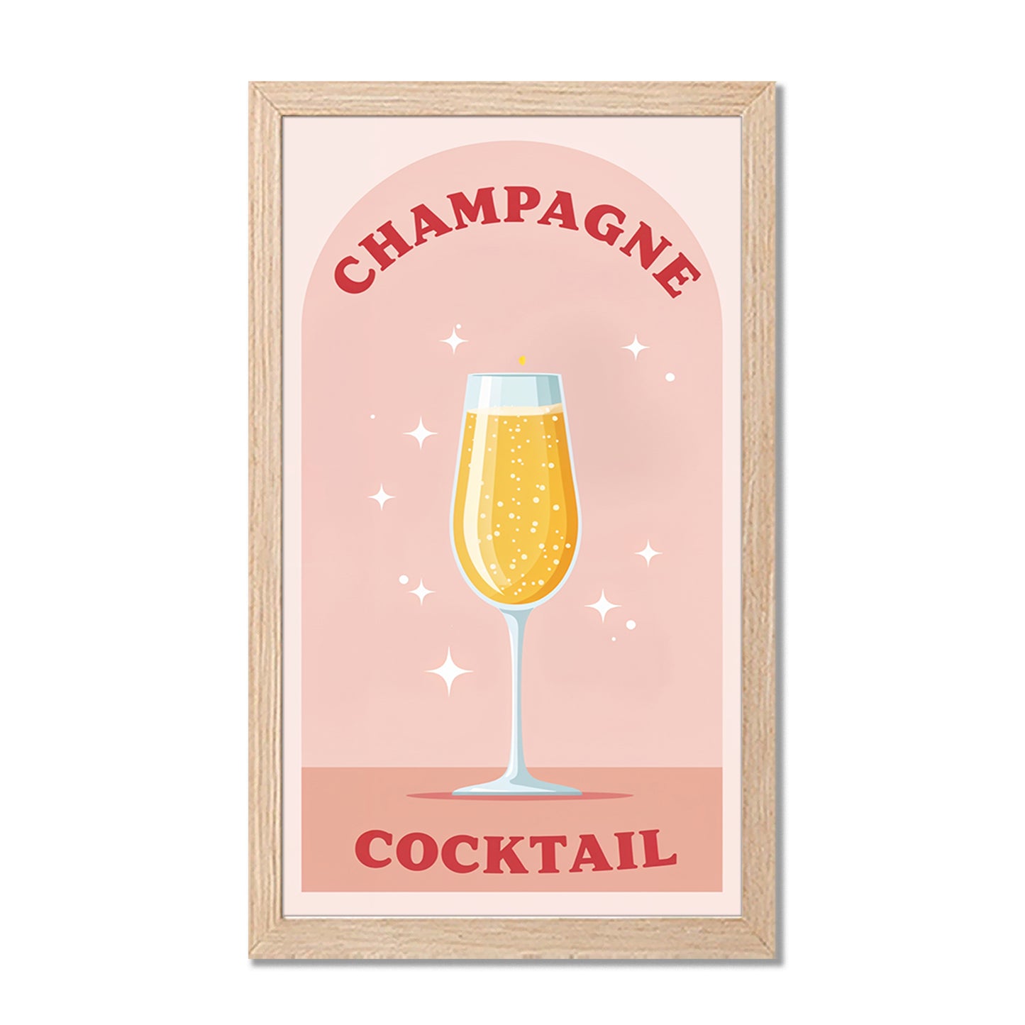 Champagne Cocktail Minimal Art
