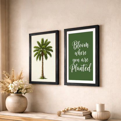 Bloom Where You Are Planted Wall Art Set of 2