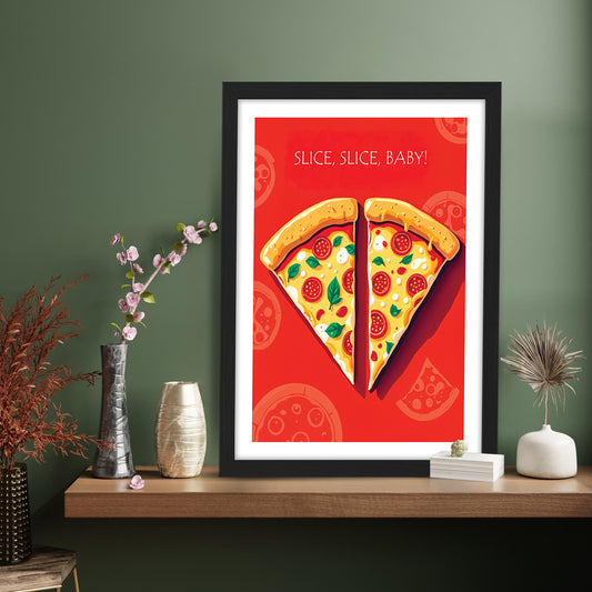 Pizza Love Wall Frame