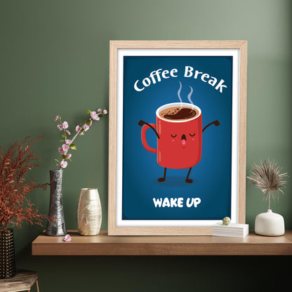 Wake-Up Coffee Wall Frame