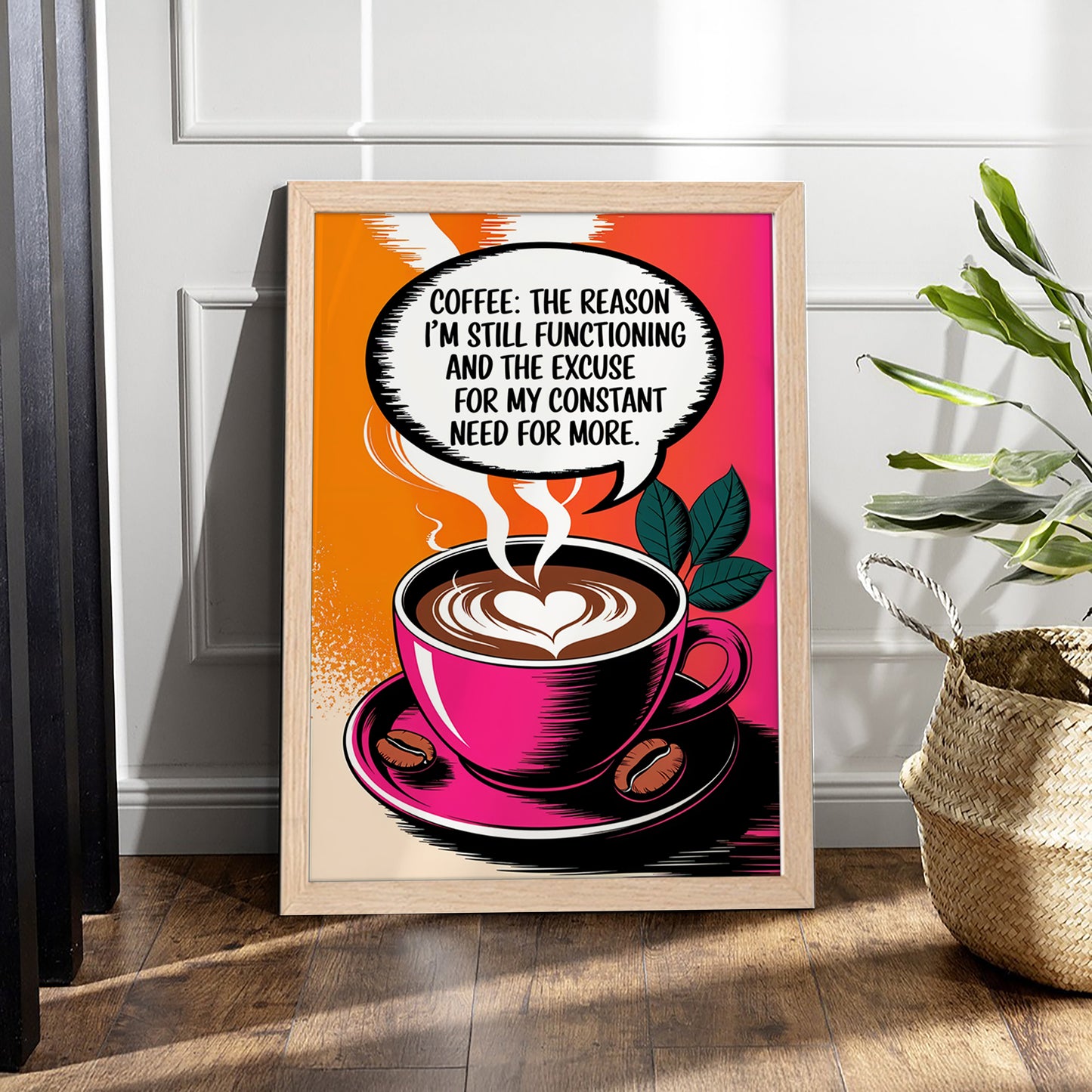 Need More Coffee Wall Frame