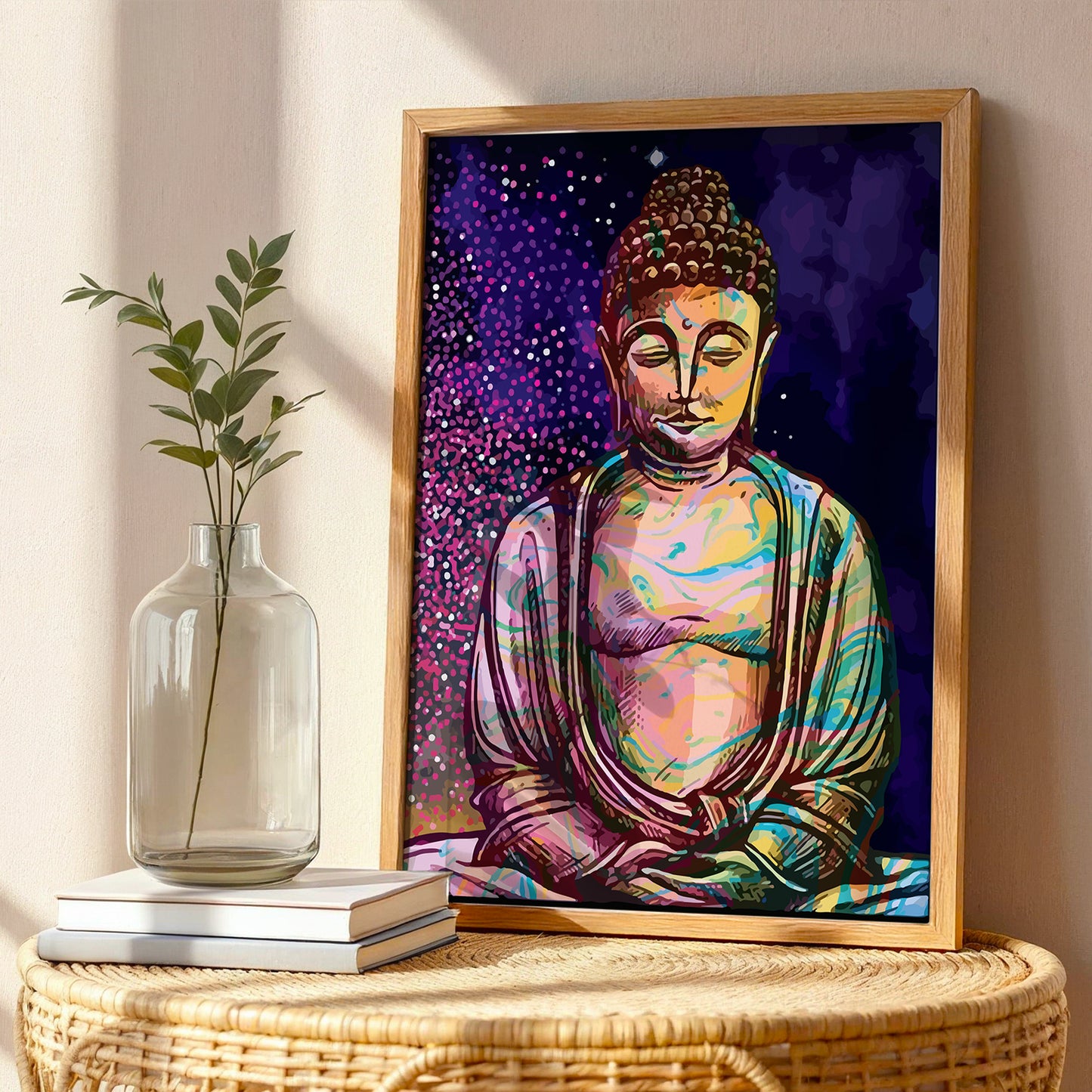 Colorful Buddha Frame
