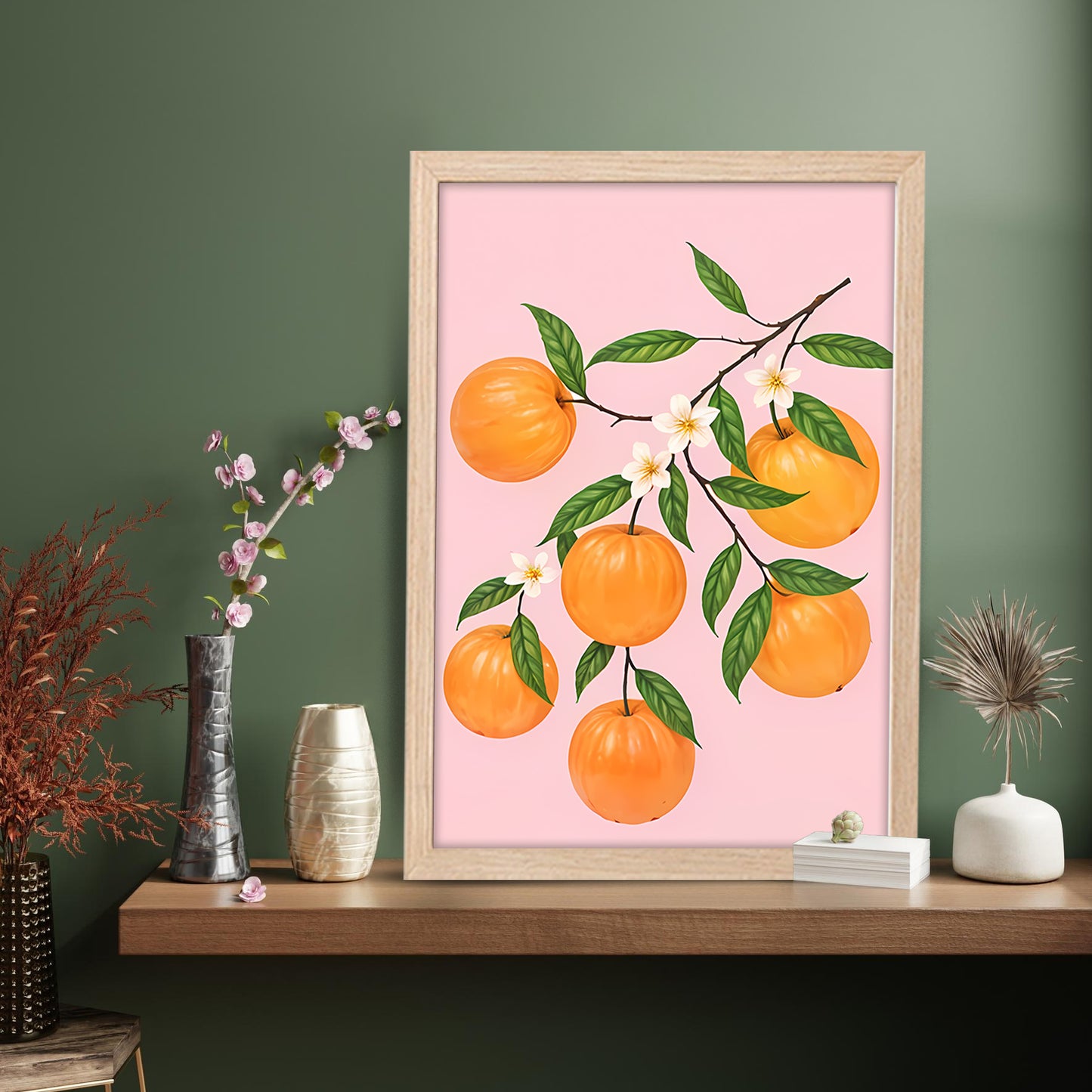 Citrus Branch Wall Frame