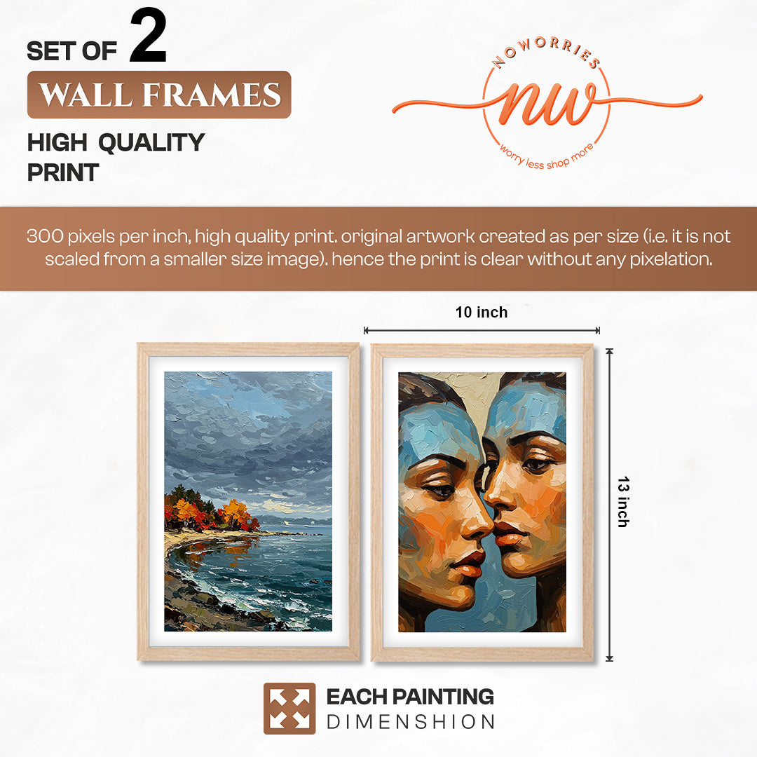Portrait & Seascape Framed Set