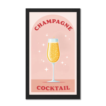 Champagne Cocktail Minimal Art