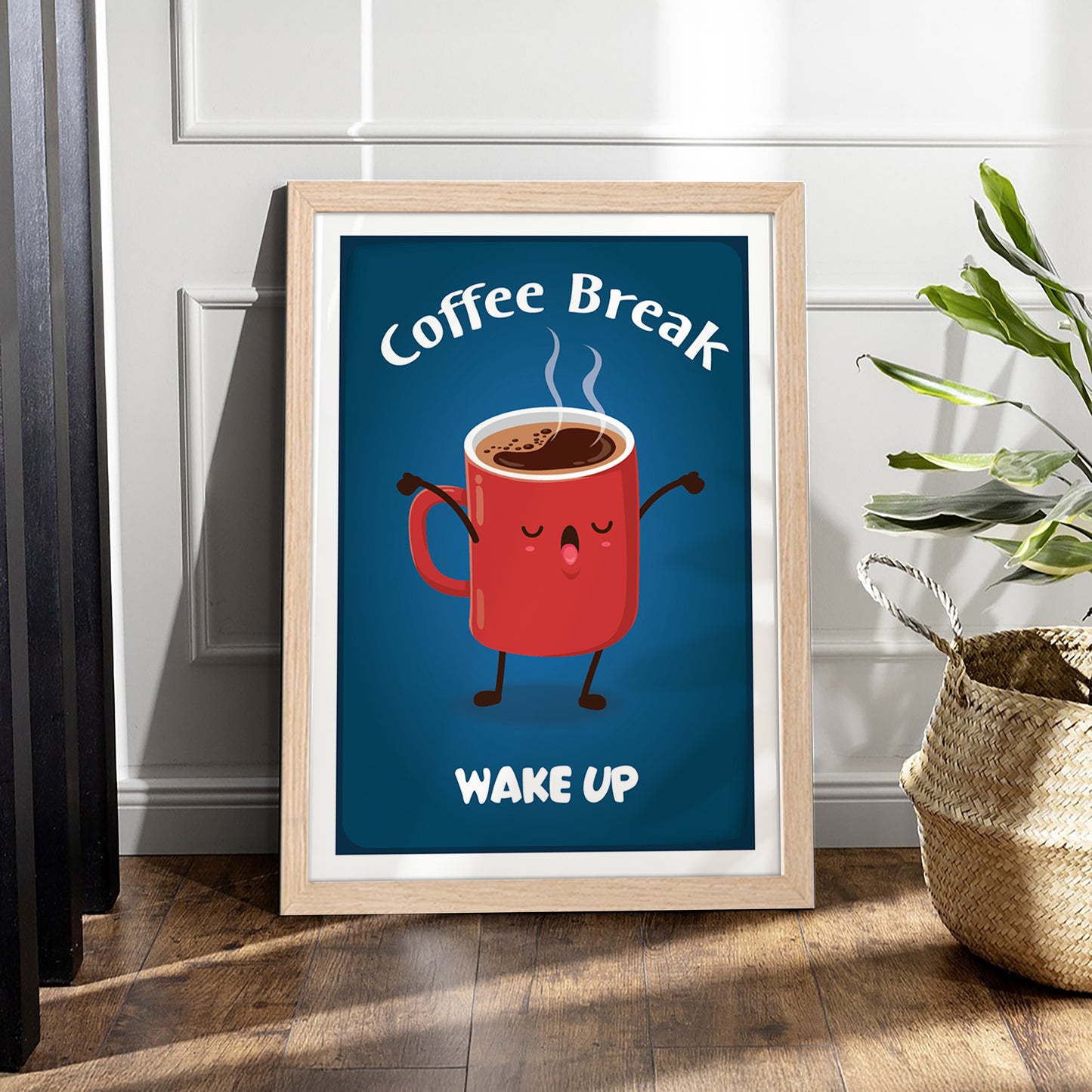 Wake-Up Coffee Wall Frame