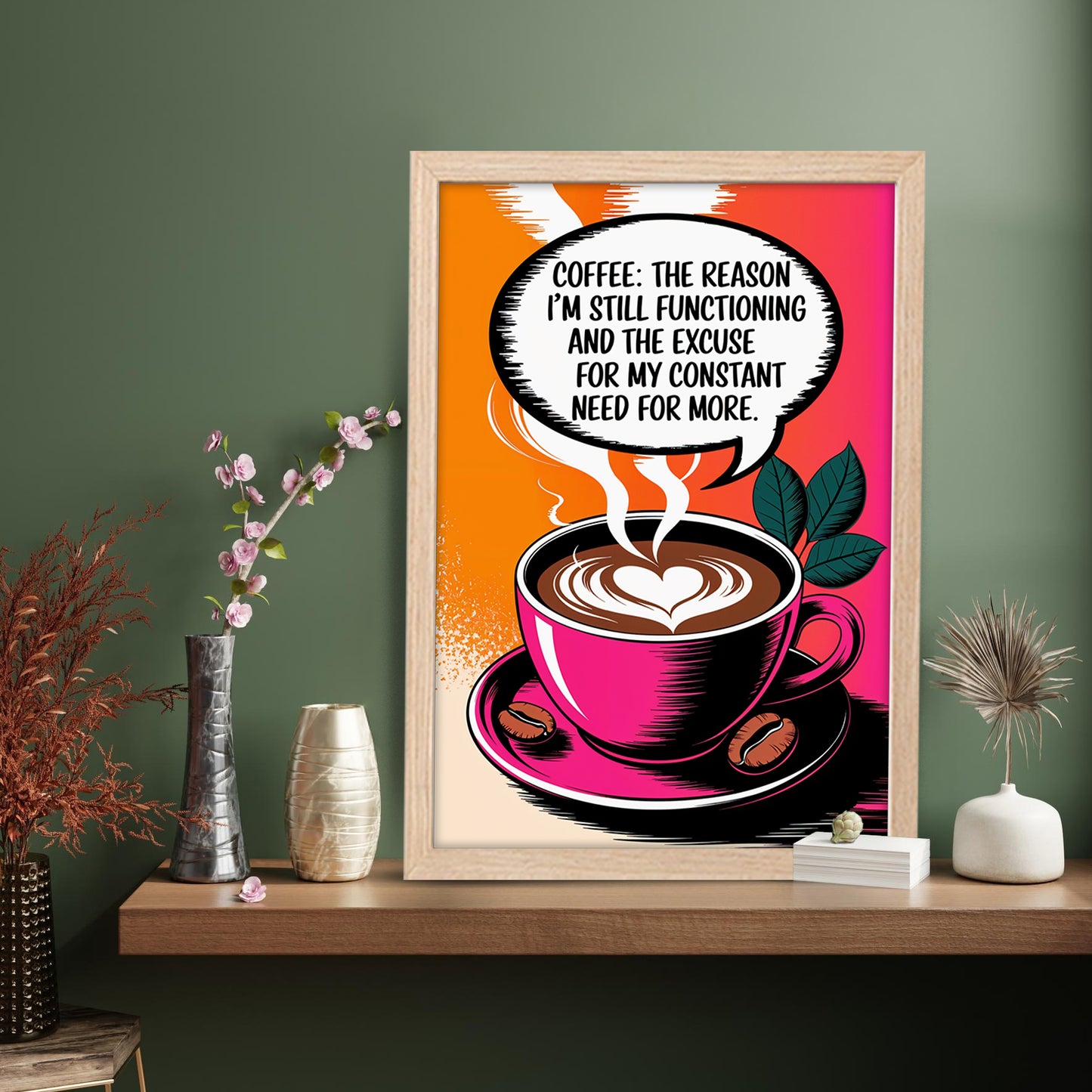 Need More Coffee Wall Frame