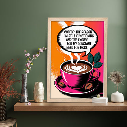Need More Coffee Wall Frame
