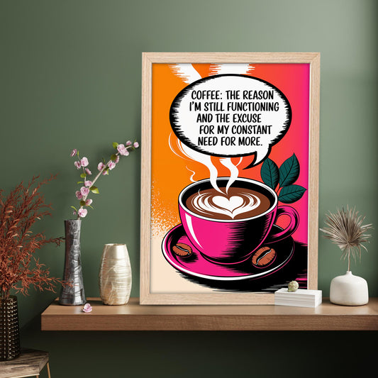 Need More Coffee Wall Frame