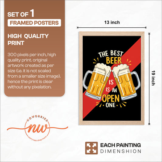 Open Beer Wall Frame