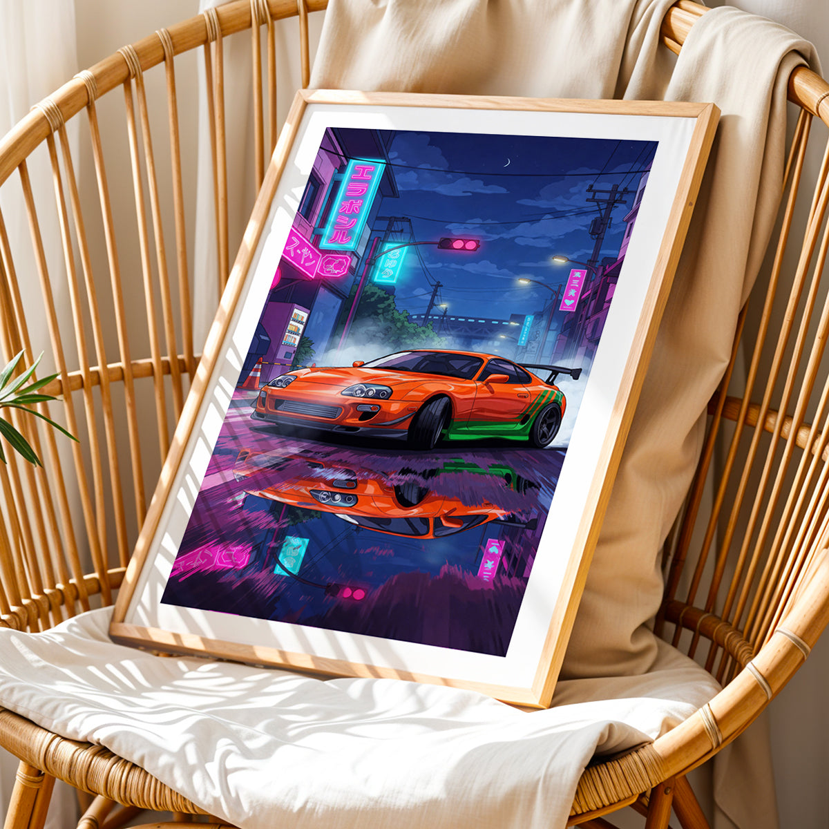 Cyberpunk Supra Wall Art