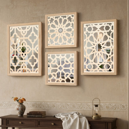 Moroccan Style Mirror Art Set of 4