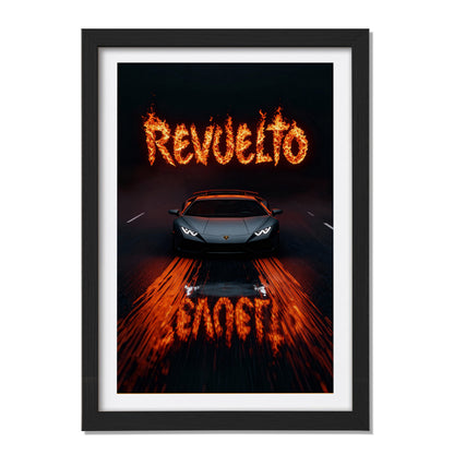 Lamborghini Revuelto Inferno Wall Frame