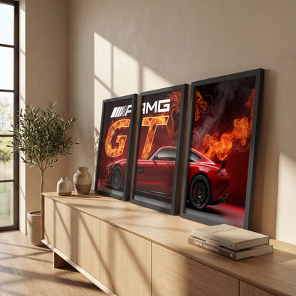Dragon GT Wall Frame Set of 3