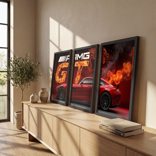Dragon GT Wall Frame Set of 3