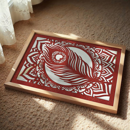 Krishna Morpankh Pinewood Laser Wall Art