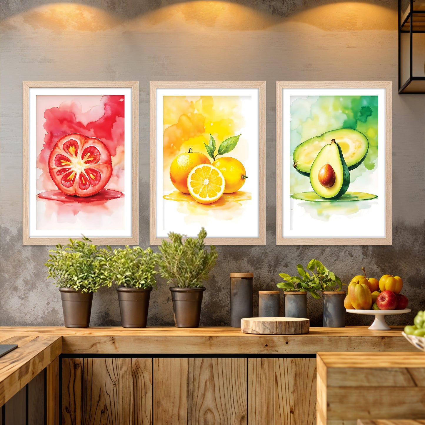 Modern Abstract Food Art Wall Frame