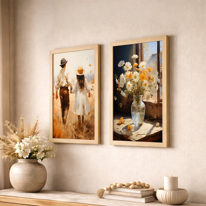 Whimsical Cottage Wall Art Set of 2