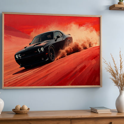 Hellcat Desert Rush Wall Art