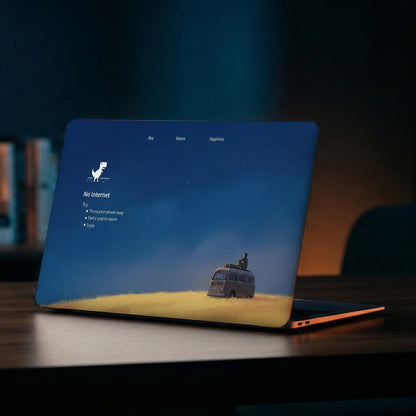 No Internet Retro Van Art Laptop Skin