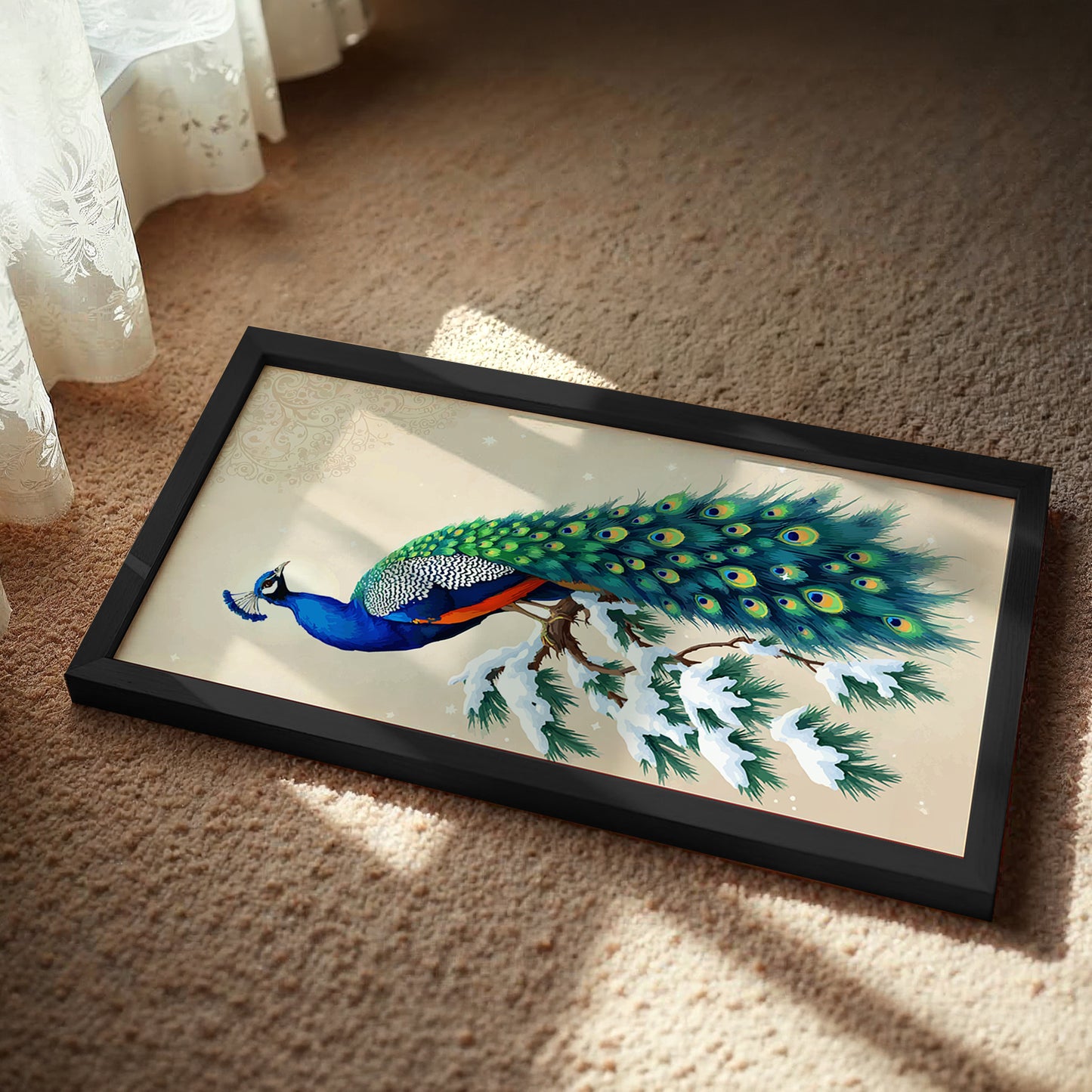 Royal Peacock Wall Frame